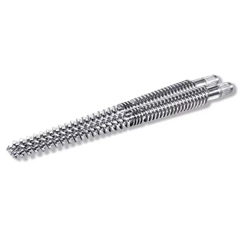 Ingripande konisk tvillingskruv